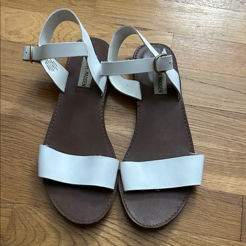 White Steve Madden Women's Sandals